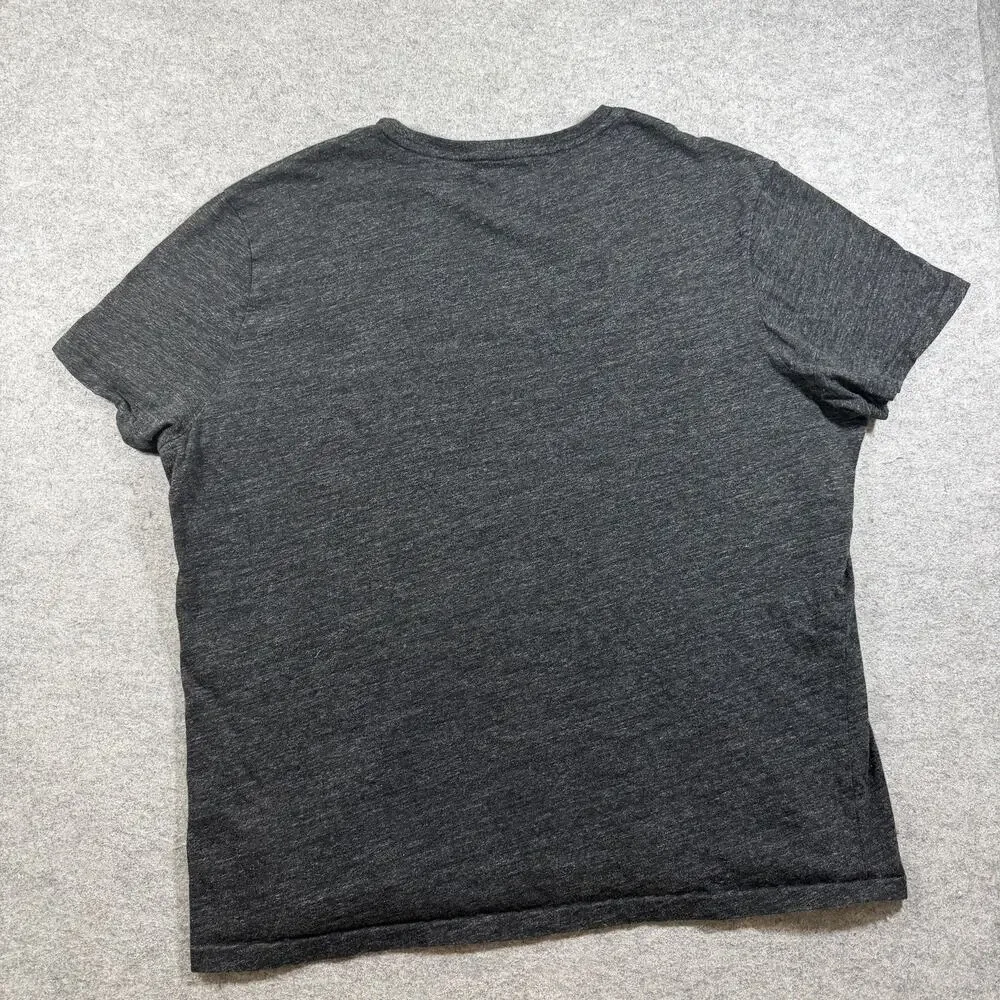 Polo Ralph Lauren T Shirt Mens XL Gray Embroidered Pony Logo Crew Neck Classic